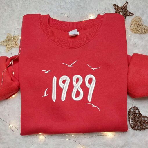 1989 Embroidered Shirt Celebrity Embroidered Hoodie Best Music Gift For Fans