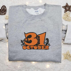 31 October Party Night Embroidered Sweatshirt Halloween Embroidered Hoodie Best Gifts For Family