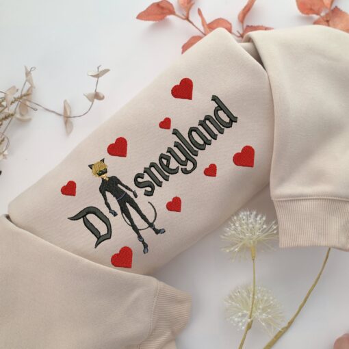 Adrien Agreste Full Disneyland Embroidery, Disneyland Embroidered Sweatshirt, Movie Disney Inspired, Best Gifts Idea For Him Her