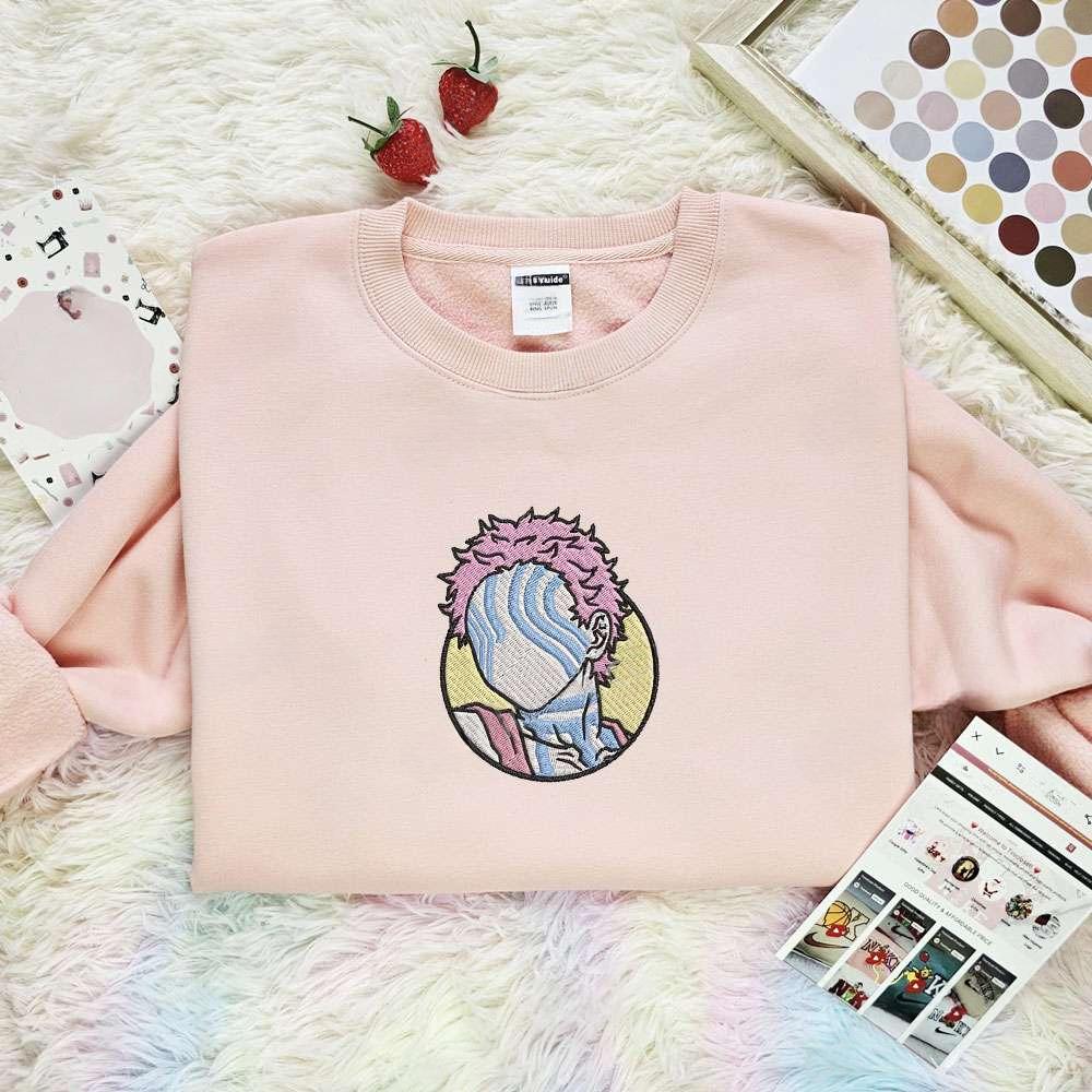 Akaza Kimetsu No Yaiba Anime Embroidered Shirt , Anime Embroidered T-shirt Sweatshirt Hoodie, Inspired Anime Movie, Best Gift for Anime Fans