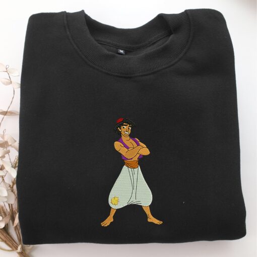 Aladdin Embroidery, Disneyland Embroidered Sweatshirt, Movie Disney Inspired, Best Gifts Idea For Him Her - Image 5