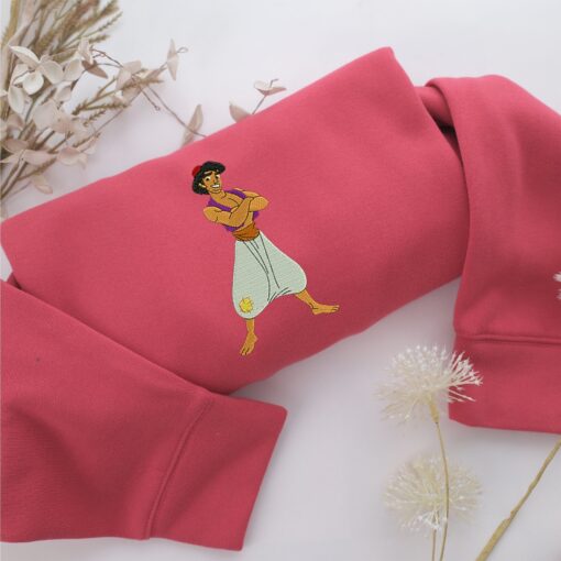 Aladdin Embroidery, Disneyland Embroidered Sweatshirt, Movie Disney Inspired, Best Gifts Idea For Him Her - Image 4