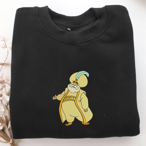 Aladdin Sultan Embroidery, Disneyland Embroidered Sweatshirt, Movie Disney Inspired, Best Gifts Idea For Him Her - Image 5