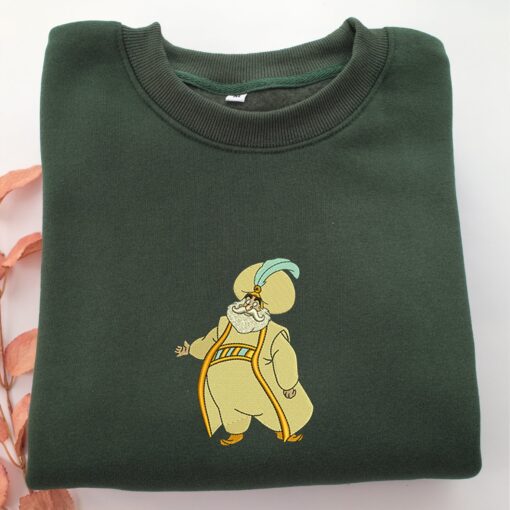 Aladdin Sultan Embroidery, Disneyland Embroidered Sweatshirt, Movie Disney Inspired, Best Gifts Idea For Him Her - Image 3