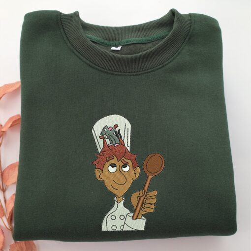 Alfredo Linguini Embroidery, Disneyland Embroidered Sweatshirt, Movie Disney Inspired, Best Gifts Idea For Him Her - Image 3