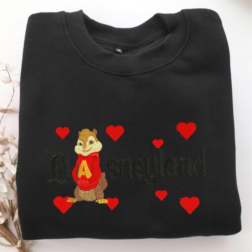 Alvin Seville Disneyland Embroidery, Disneyland Embroidered Sweatshirt, Movie Disney Inspired, Best Gifts Idea For Him Her - Image 5