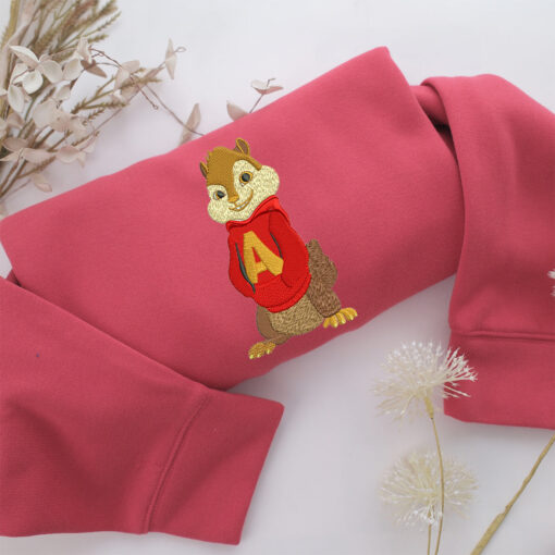 Alvin Seville Embroidery, Disneyland Embroidered Sweatshirt, Movie Disney Inspired, Best Gifts Idea For Him Her - Image 4