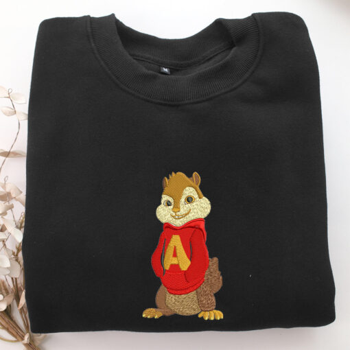 Alvin Seville Embroidery, Disneyland Embroidered Sweatshirt, Movie Disney Inspired, Best Gifts Idea For Him Her - Image 5