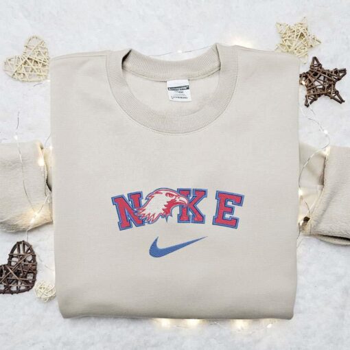 American University Eagles x Nike Embroidered Shirt NCAA Sports Embroidered Hoodie Best Gift Idea