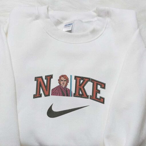 Anakin Skywalker x Nike Movie Embroidered Shirt Star Wars Embroidered Shirt Custom Nike Embroidered Shirt