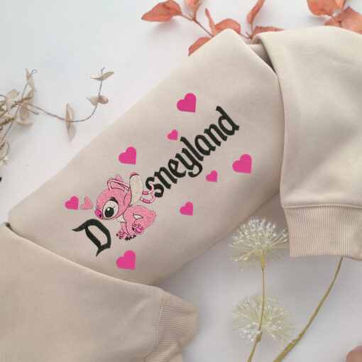 Angel Disneyland Embroidery, Disneyland Embroidered Sweatshirt, Movie Disney Inspired, Best Gifts Idea For Him Her