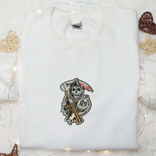 Angel of Death Embroidered Shirt Halloween Embroidered Hoodie Best Halloween Gifts