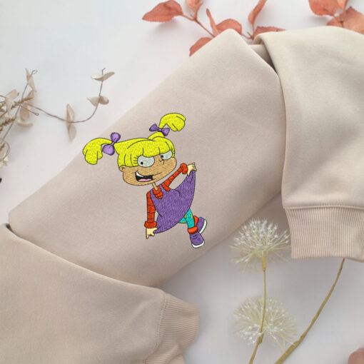 Angelica Pickles Embroidery, Disneyland Embroidered Sweatshirt, Movie Disney Inspired, Best Gifts Idea For Him Her