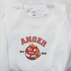 Anger Inside Out Circle Team Halloween Embroidered Shirt Best Gifts For Family