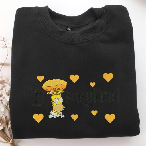 Angry Homer Disneyland Embroidery, Disneyland Embroidered Sweatshirt, Movie Disney Inspired, Best Gifts Idea For Him Her - Image 5
