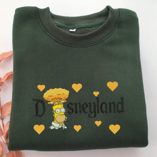Angry Homer Disneyland Embroidery, Disneyland Embroidered Sweatshirt, Movie Disney Inspired, Best Gifts Idea For Him Her - Image 3