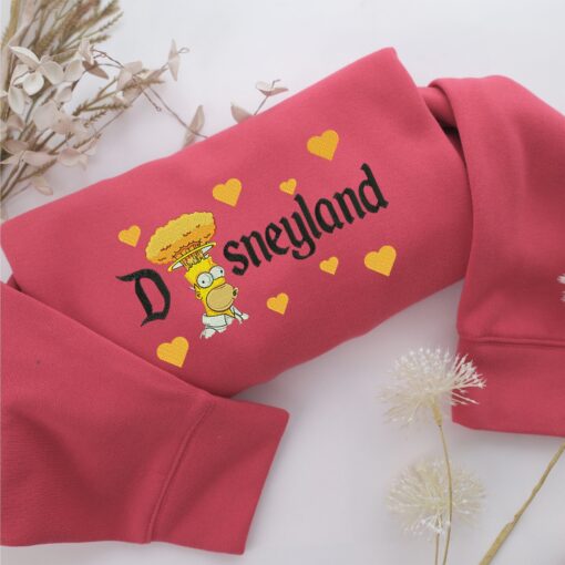 Angry Homer Disneyland Embroidery, Disneyland Embroidered Sweatshirt, Movie Disney Inspired, Best Gifts Idea For Him Her - Image 4