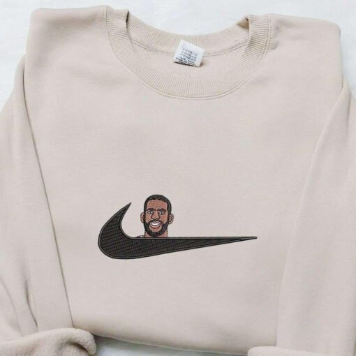 Anthony Davis x Nike Swoosh Embroidered Shirt Basketball Sports Embroidered Hoodie Celebrity Embroidered Sweatshirt