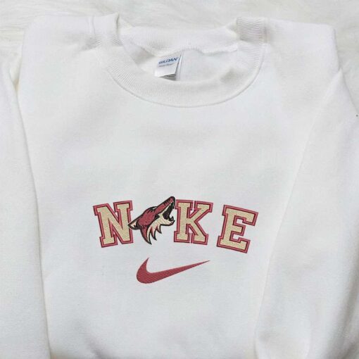 Arizona Coyotes x Nike Embroidered Shirt NHL Sports Embroidered Hoodie Best Fandom Gift Idea