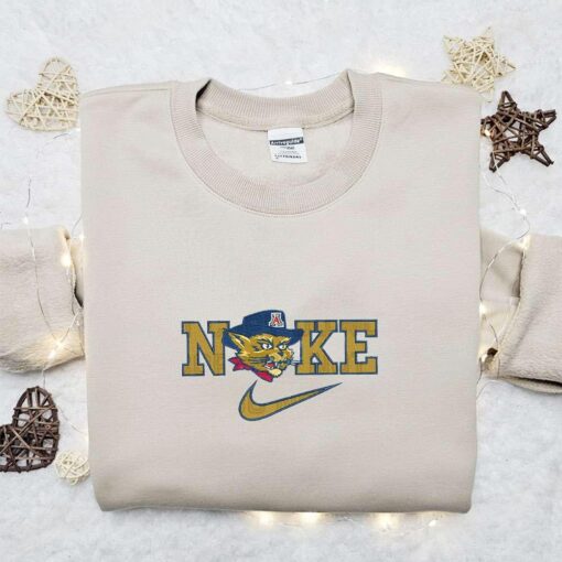 Arizona Wildcats x Nike Embroidered Shirt NBA Sports Embroidered Hoodie Best Fandom Gift Idea 1