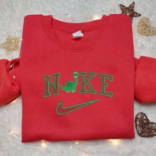 Arlo x Nike Embroidered Shirt The Good Dinosaur Embroidered Shirt Custom Nike Embroidered Shirt