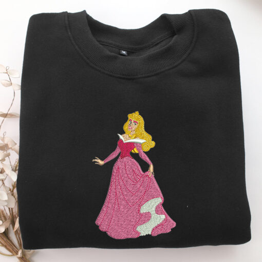 Aurora Embroidery, Disneyland Embroidered Sweatshirt, Movie Disney Inspired, Best Gifts Idea For Him Her - Image 5