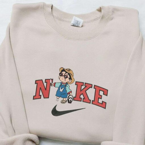 Baby Benito Ghostface x Nike Embroidered Sweatshirt Halloween Embroidered Shirt Best Halloween Gift Ideas