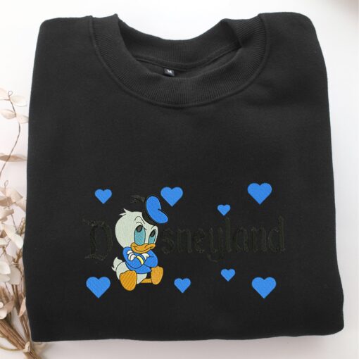 Baby Donald Duck Disneyland Embroidery, Disneyland Embroidered Sweatshirt, Movie Disney Inspired, Best Gifts Idea For Him Her - Image 5