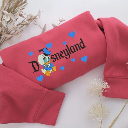 Baby Donald Duck Disneyland Embroidery, Disneyland Embroidered Sweatshirt, Movie Disney Inspired, Best Gifts Idea For Him Her - Image 4