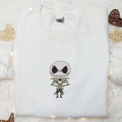 Baby Jack Skellington Embroidered Sweatshirt The Nightmare Before Christmas Embroidered Hoodie Best Halloween Gifts Ideas