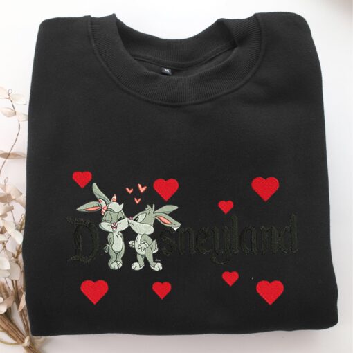 Baby Lola with Baby Bugs Disneyland Embroidery, Disneyland Embroidered Sweatshirt, Movie Disney Inspired, Best Gifts Idea For Him Her - Image 5