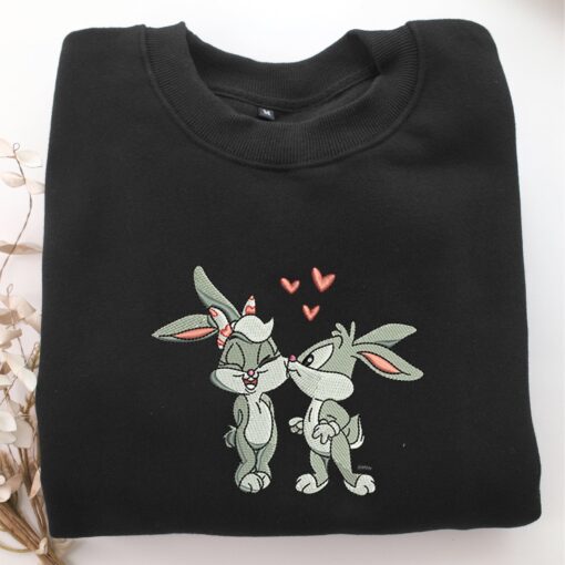 Baby Lola with Baby Bugs Embroidery, Disneyland Embroidered Sweatshirt, Movie Disney Inspired, Best Gifts Idea For Him Her - Image 5