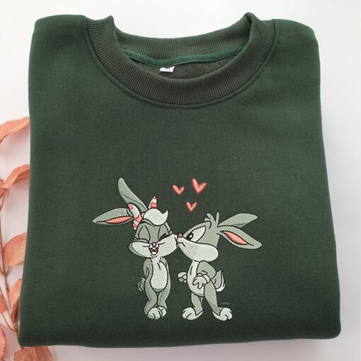 Baby Lola with Baby Bugs Embroidery, Disneyland Embroidered Sweatshirt, Movie Disney Inspired, Best Gifts Idea For Him Her - Image 3