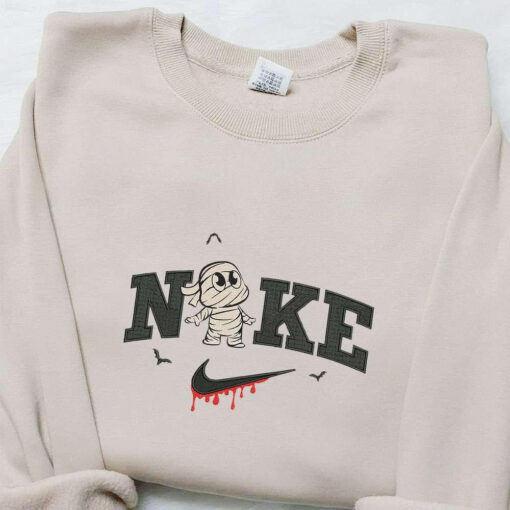 Baby Mummy x Nike Embroidered Sweatshirt Halloween Embroidered Shirt Best Halloween Gift Ideas