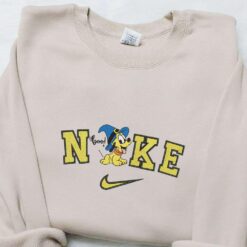 Baby Pluto Witch x Nike Embroidered Sweatshirt Walt Disney Characters Embroidered Shirt Best Halloween Gift Ideas