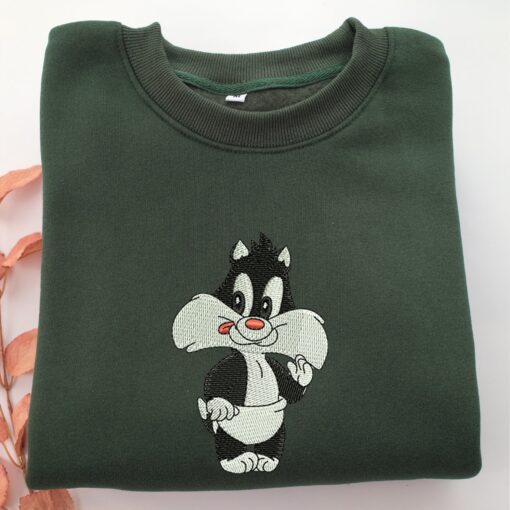 Baby Sylvester Embroidery, Disneyland Embroidered Sweatshirt, Movie Disney Inspired, Best Gifts Idea For Him Her - Image 3