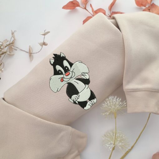 Baby Sylvester Embroidery, Disneyland Embroidered Sweatshirt, Movie Disney Inspired, Best Gifts Idea For Him Her