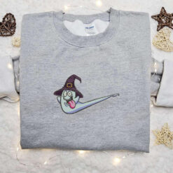 Baby Witcher x Swoosh Embroidered Sweatshirt Halloween Embroidered Shirt Best Halloween Gift Ideas for Family