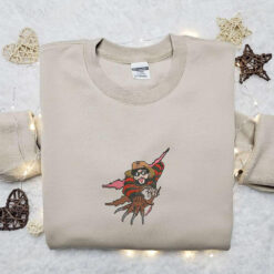 Bad Bunny Freddy Kruger Embroidered Sweatshirt Horror Movie Embroidered Hoodie Best Halloween Gift Ideas