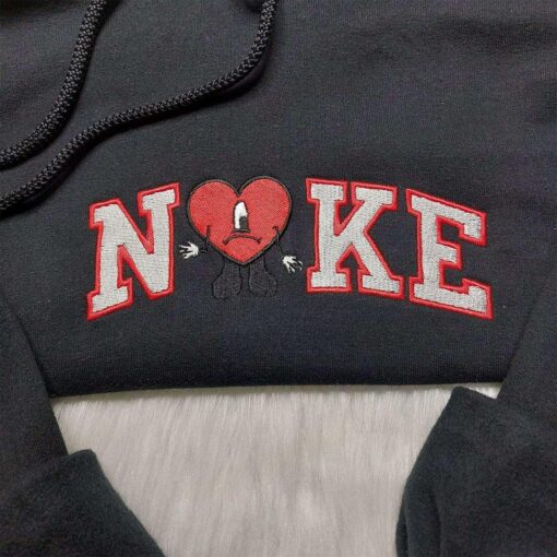 Bad Bunny Nike Embroidered Shirt Custom Nike Embroidered Shirt Trending Embroidered Shirt 2 2