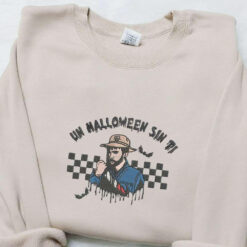 Bad Bunny Un Halloween Sin Ti Embroidered Sweatshirt Celebrity Embroidered Shirt Best Halloween Gift Ideas