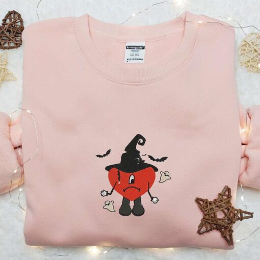 Bad Bunny Witch Ghost Embroidered Shirt Celebrity Embroidered Hoodie Best Halloween Gift Ideas