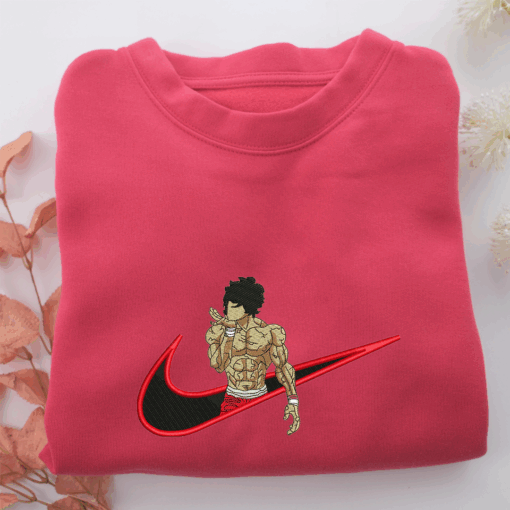 Baki Hanma Swoosh v2 Nike Embroidered Sweatshirt, Nike Movie Inspired, Best Gifts Idea For Him Her - Image 5