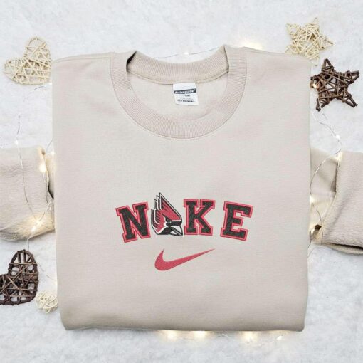 Ball State Cardinals x Nike Embroidered Shirt NCAA Sports Embroidered Hoodie Best Gift Idea