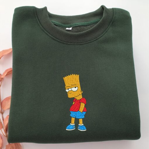 Bart Embroidery, Disneyland Embroidered Sweatshirt, Movie Disney Inspired, Best Gifts Idea For Him Her - Image 3