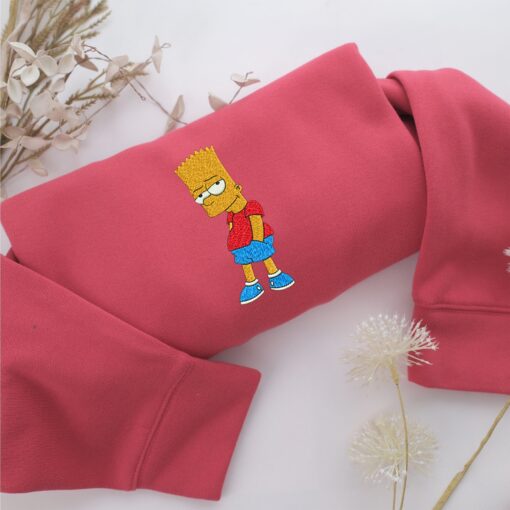 Bart Embroidery, Disneyland Embroidered Sweatshirt, Movie Disney Inspired, Best Gifts Idea For Him Her - Image 4