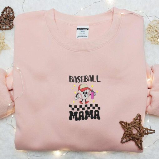 Baseball Mama Embroidered Shirt Sports Embroidered Hoodie Best Mothers Day Gift Idea 1