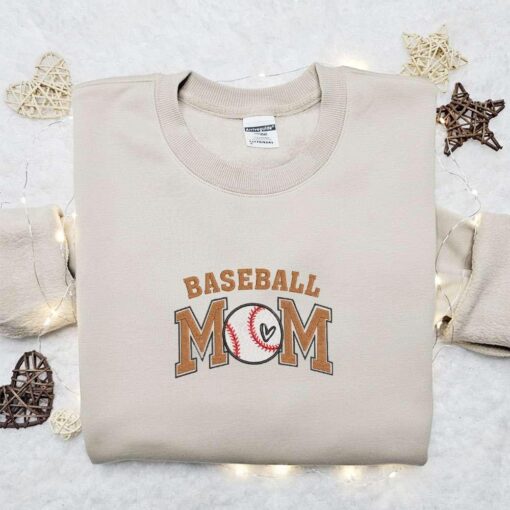 Baseball Mom Embroidered Shirt Sports Embroidered Hoodie Best Mothers Day Gift Idea 1