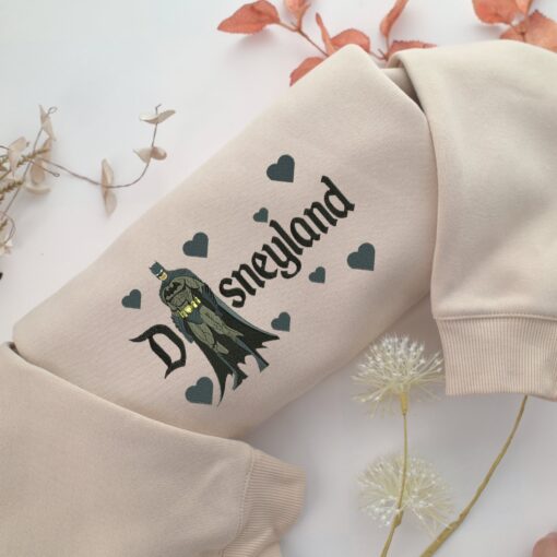 Batman Disneyland Embroidery, Disneyland Embroidered Sweatshirt, Movie Disney Inspired, Best Gifts Idea For Him Her