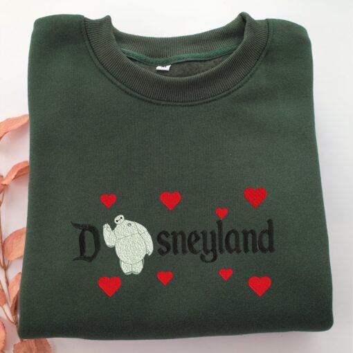 Baymax Disneyland Embroidery, Disneyland Embroidered Sweatshirt, Movie Disney Inspired, Best Gifts Idea For Him Her - Image 3
